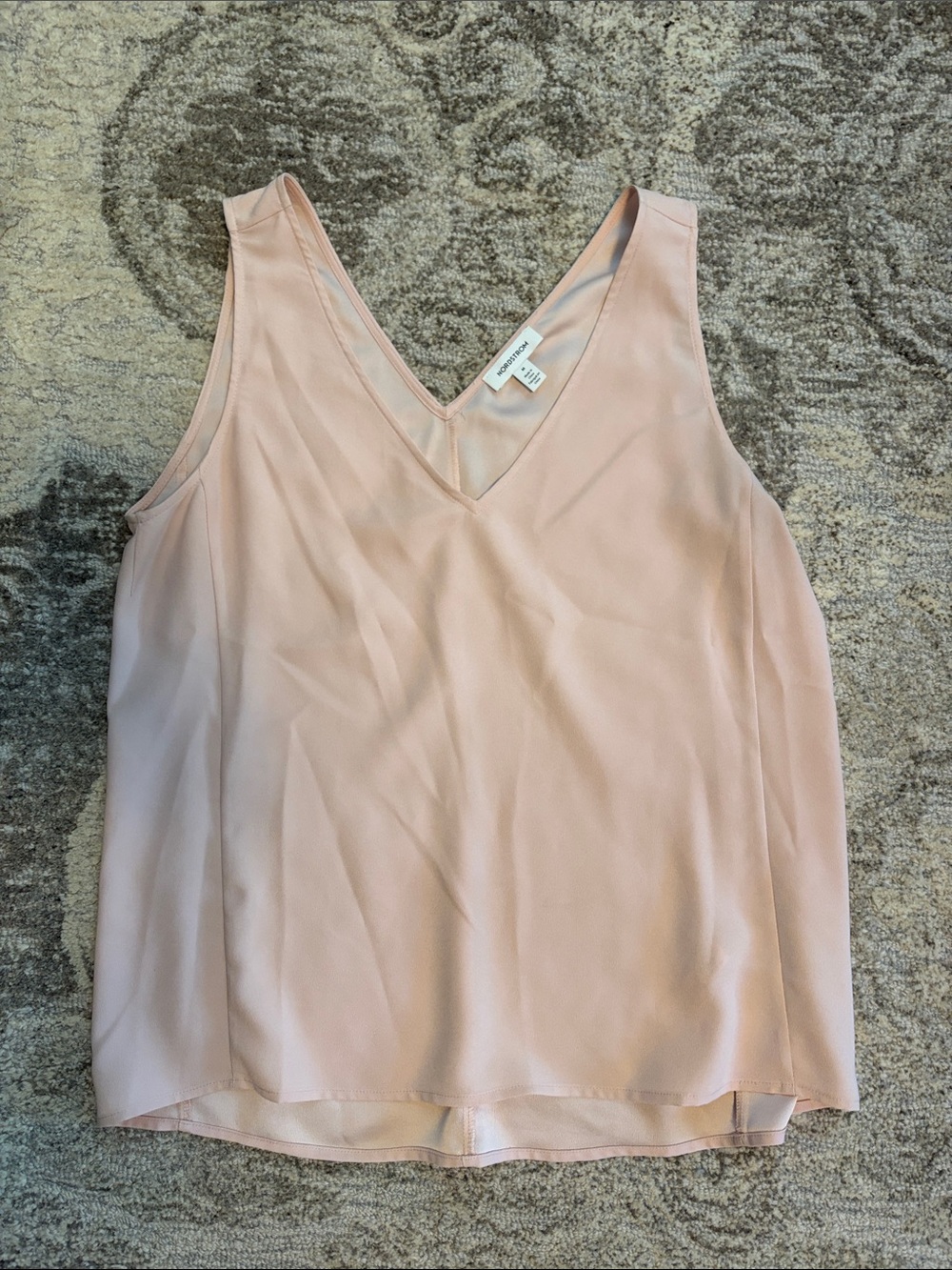 Nordstrom Blush Pink V-Neck Sleeveless Camisole